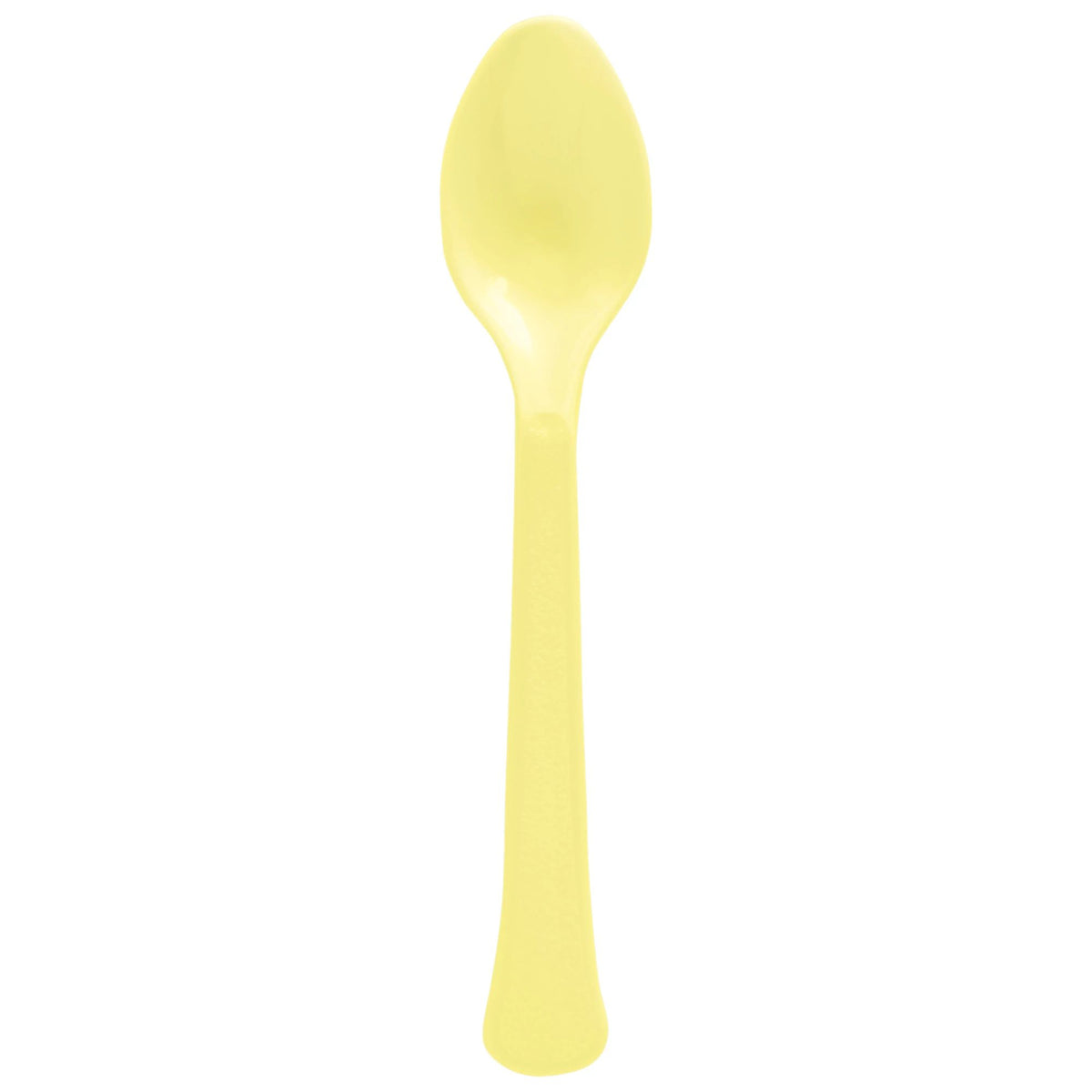 Heavyweight Light Yellow Plastic Spoon, 20-ct - Pack of 12