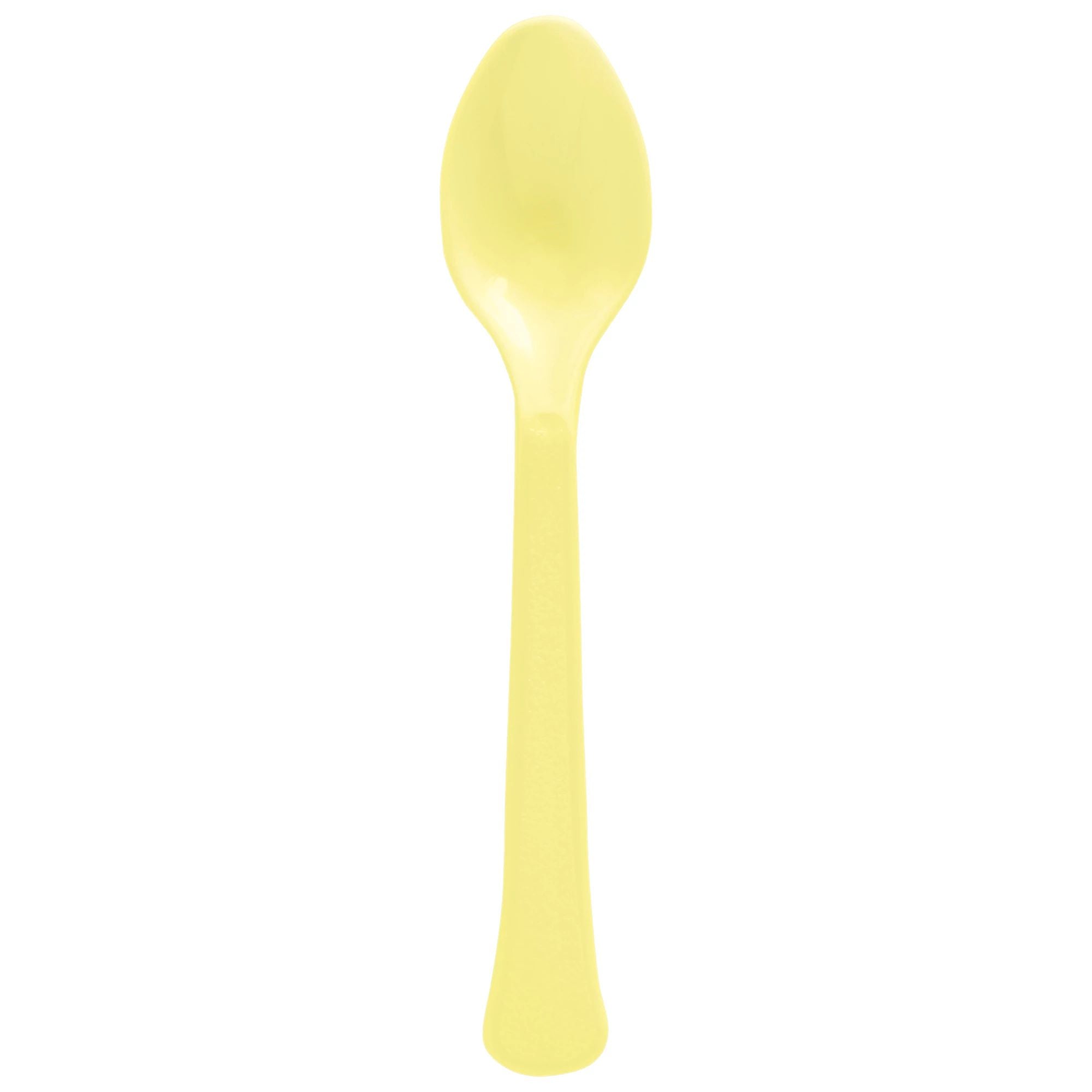 Heavyweight Light Yellow Plastic Spoon, 20-ct - Case of 72 | Yom Tov ...