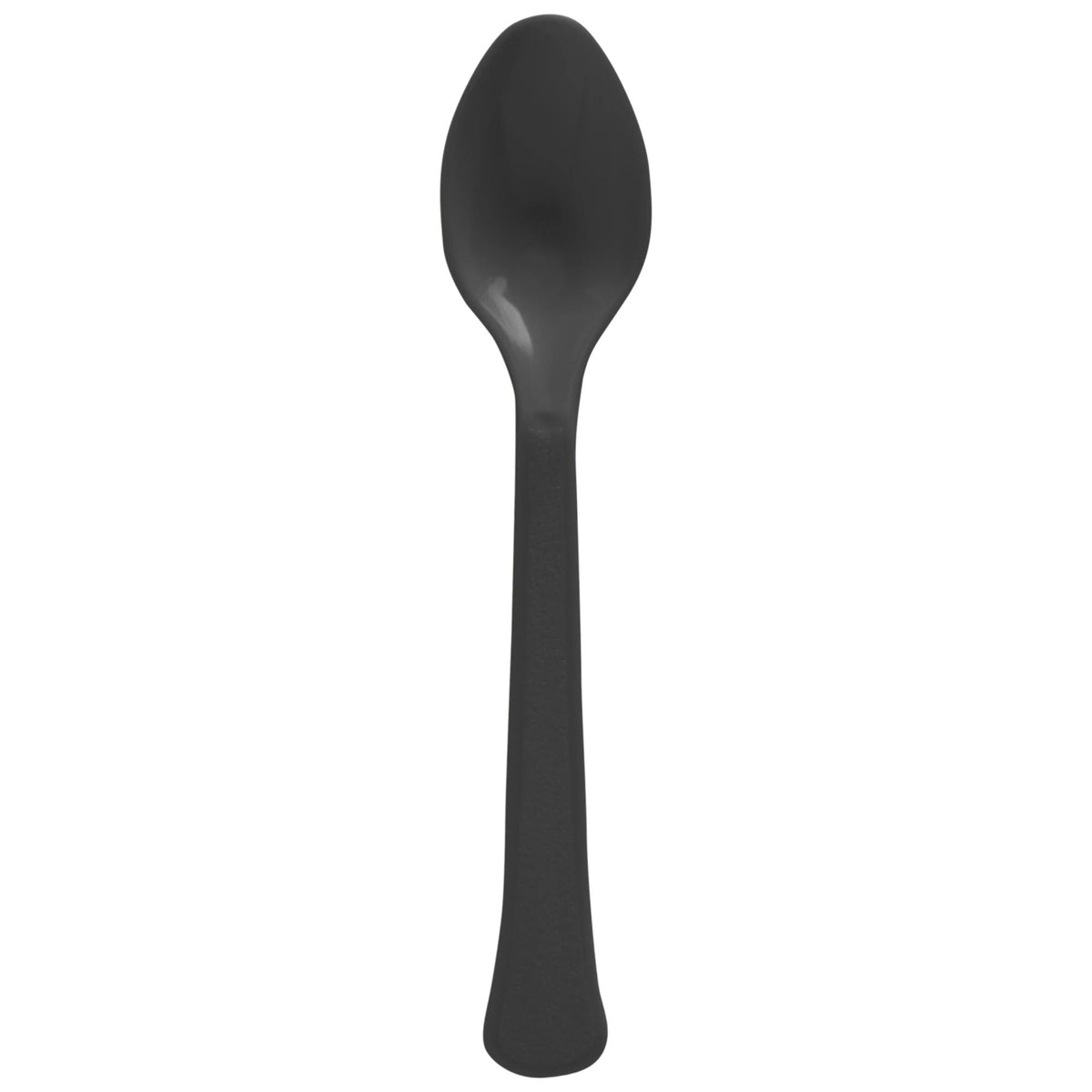 Jet Black Plastic Spoon, 20-ct - Pack of 12