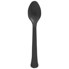 Jet Black Plastic Spoon, 20-ct - Pack of 12
