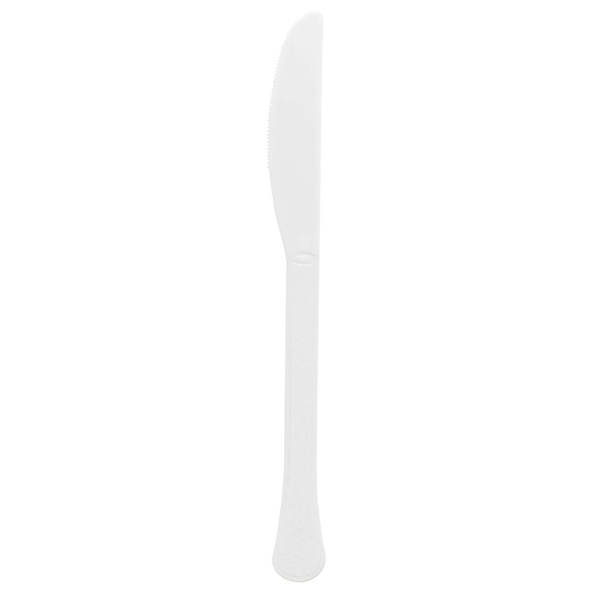 Frosty White Plastic Knives - Solid Color Cutlery, 20-ct - Case of 72
