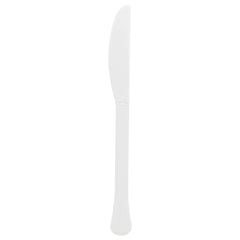 Frosty White Plastic Knives - Solid Color Cutlery, 20-ct - Pack of 5