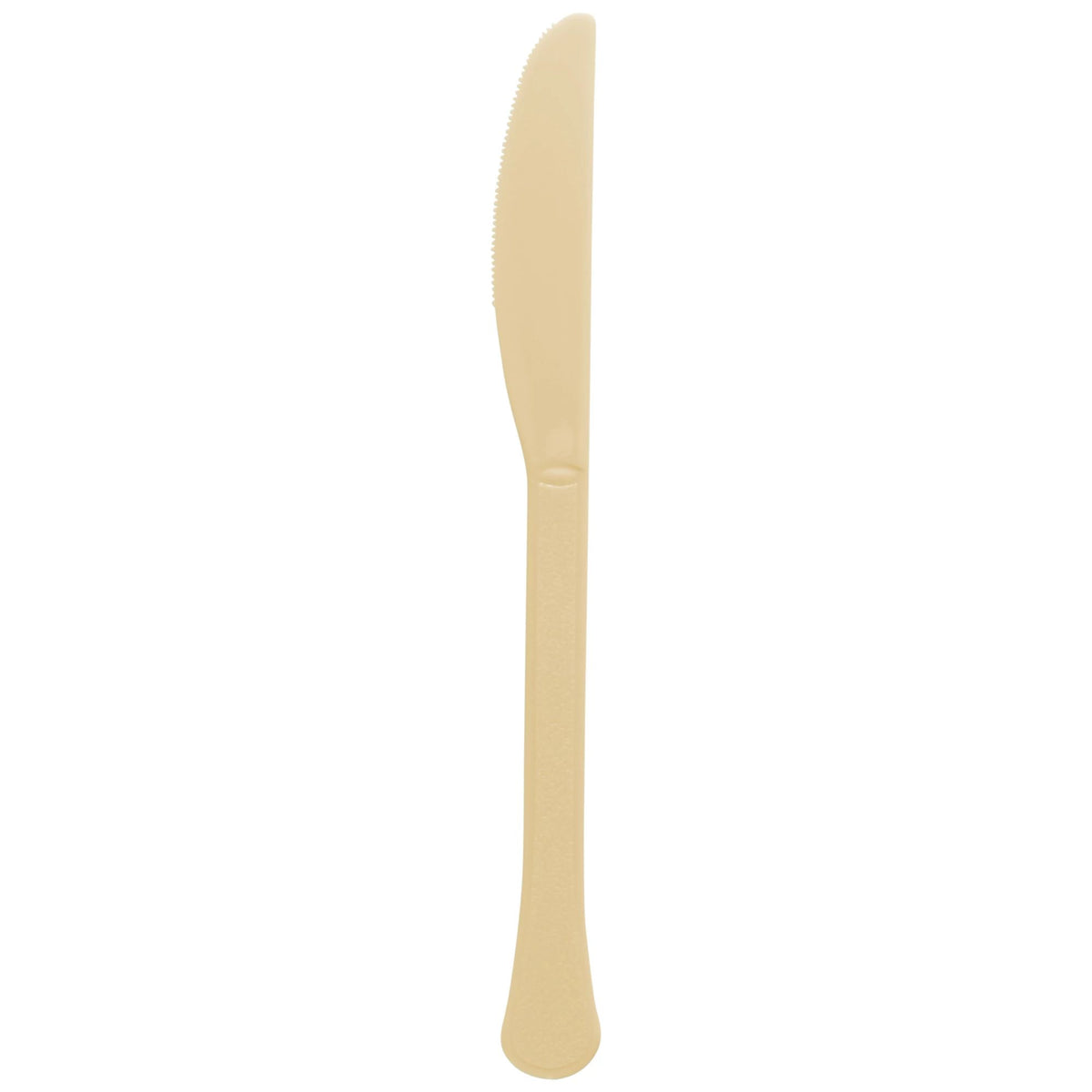 Elegant Gold Plastic Knife - Solid Color Collection, 20-pk - Pack of 5