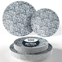 Garden Damask Combo Set | 40 10 In. + 40 8 In.