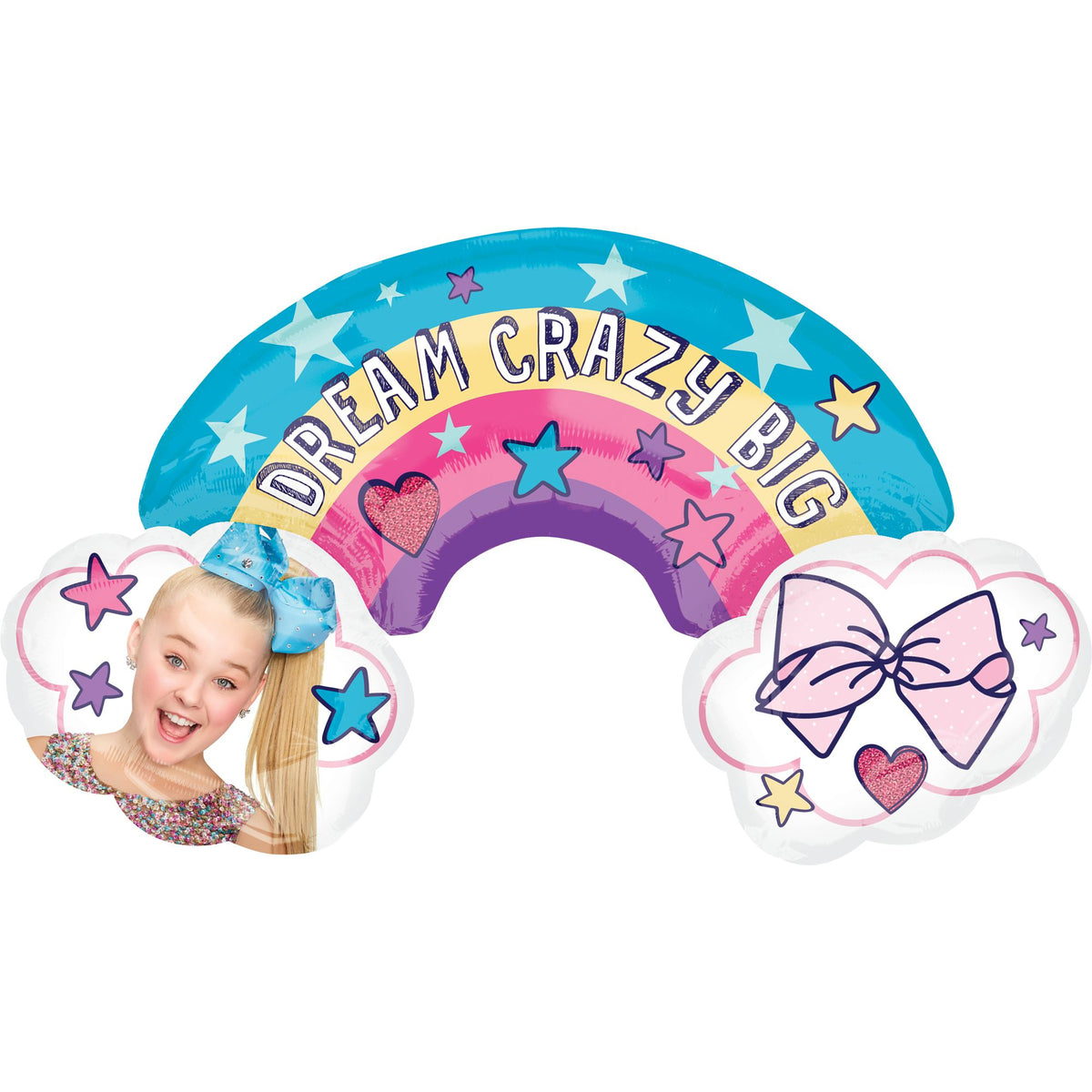 Dream Crazy Big JoJo Siwa Foil Balloon - Pack of 5