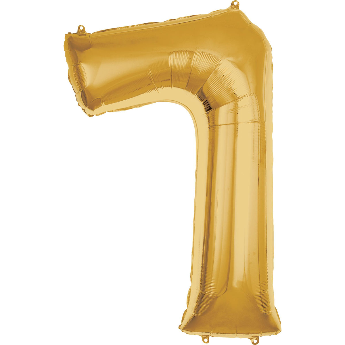 Gold Number 7 Foil Balloon - 50 Inch - Pack of 3