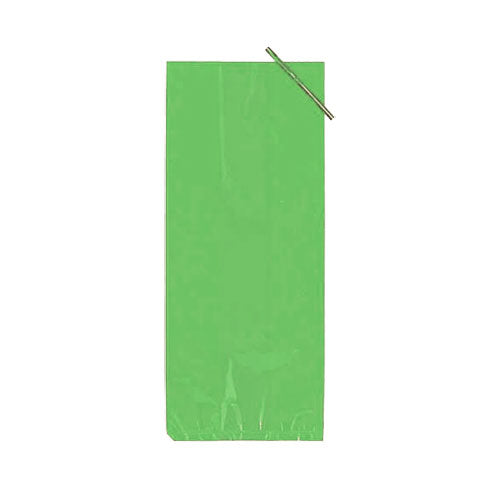 4 In. x 9 In. Lime Green Poly Bags | 192 Count