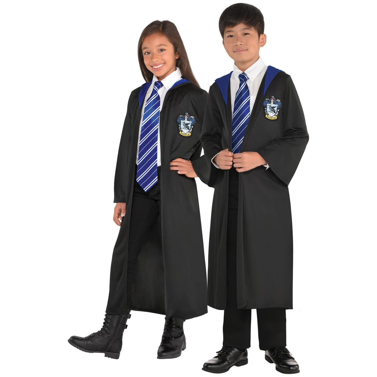 Kids' Harry Potter Ravenclaw Robe, Blue/Black, Child Small/Medium fits up to Size 10 - Case of 10