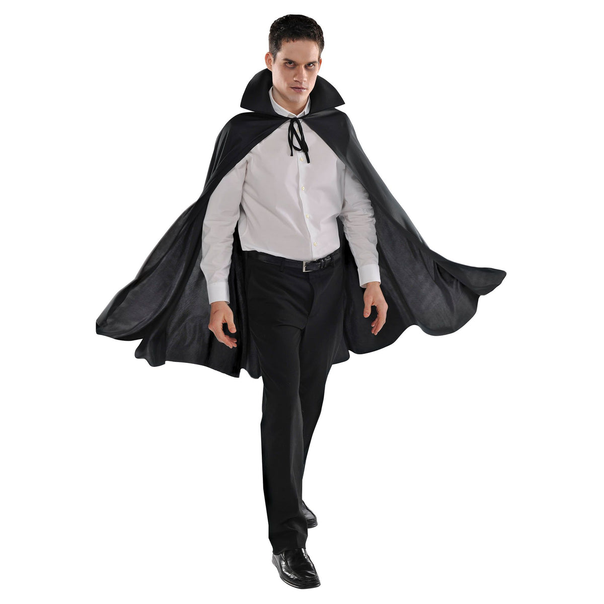 Adult Vampire Cape with Hood, Black, One Size, Wearable Costume Accessory - Case of 30