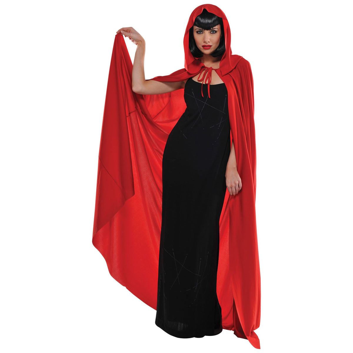 Adult Red Hooded Cape - Pack of 3