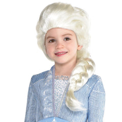 Disney Frozen Elsa Long Braided Wig, White, One Size - Case of 9
