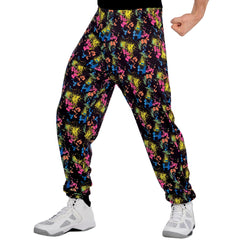 1980s Neon Splatter Muscle Pants - Case of 12