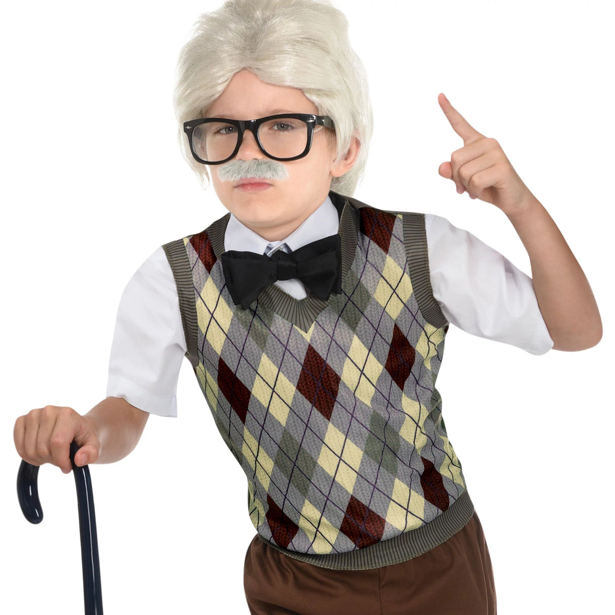 Child's Classic Argyle Vest Costume Accessory - Pack of 2