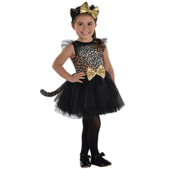 Adorable Leopard Cat Costume for Girls - Pack of 2