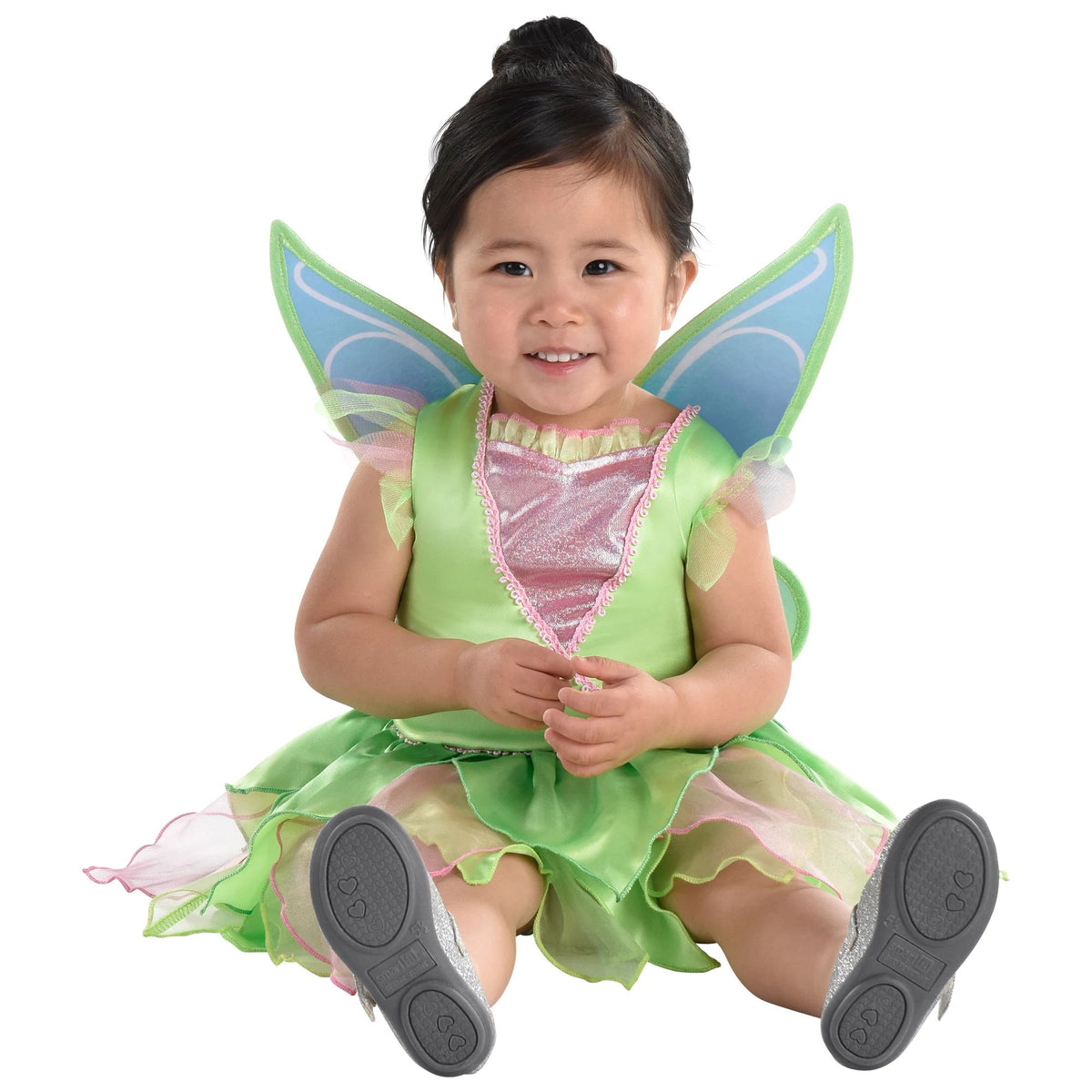 Disney Tinkerbell Costume, Green Dress with Wings, Assorted Sizes - Case of 10