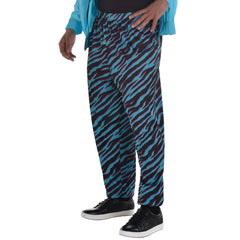 Adult Zebra Print Beach Pants, Blue/Purple, Assorted Sizes - Pack of 2