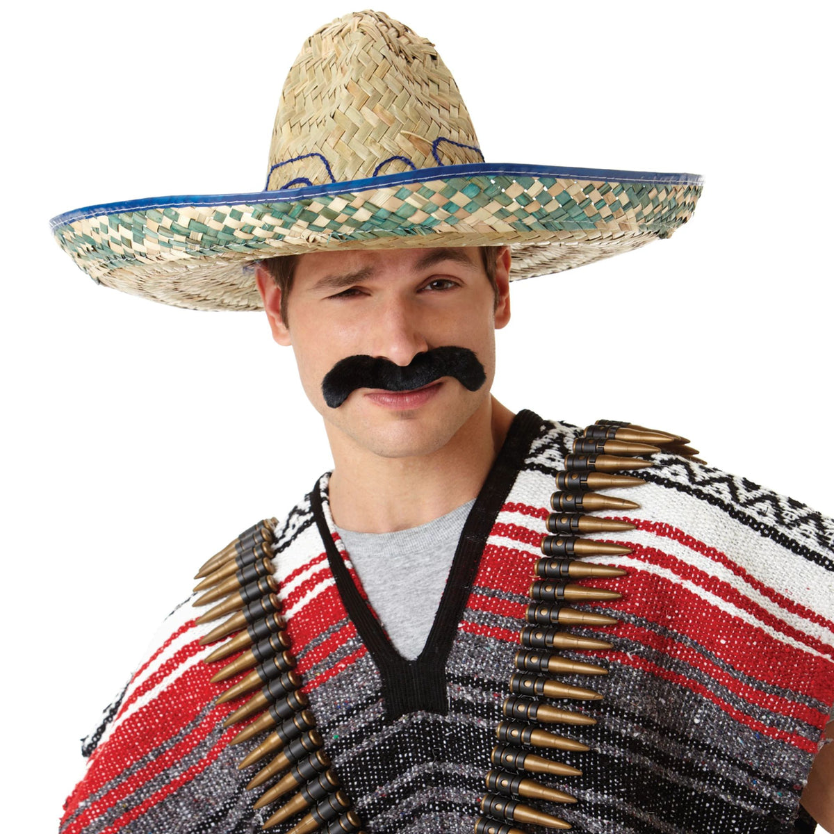 Pancho Villa Moustache - Pack of 3