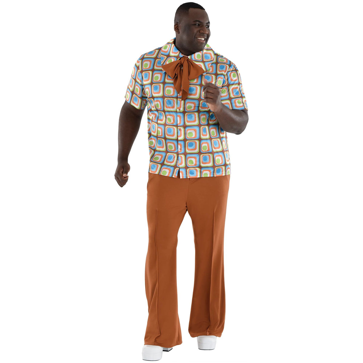 Men's 1960s Collared T-Shirt & Pants Set, Plus Size, 2-pk - Pack of 2