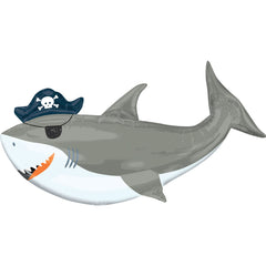 Ahoy Matey Pirate Shark Foil Balloon - Pack of 2