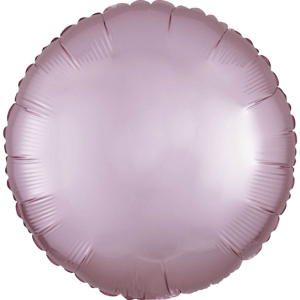 Satin Pastel Pink Foil Balloon - 18 Circle - Pack of 5