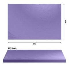 15 In. x 20 In. Purple Tissue Paper | 240 Sheets