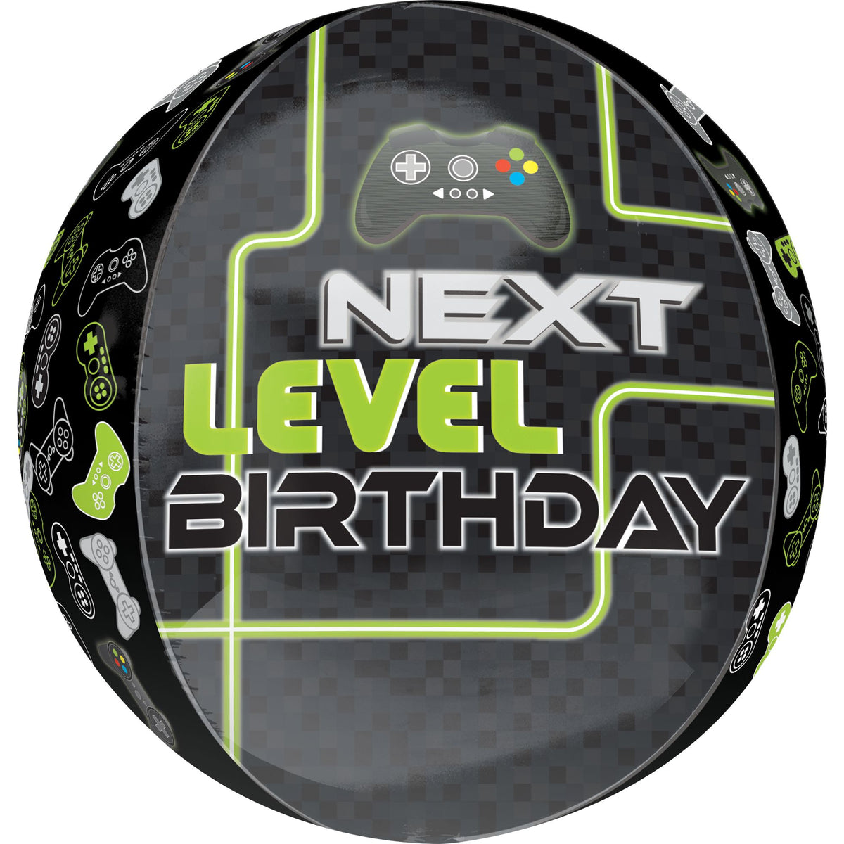 Next Level Birthday Gaming Foil Balloon - Case of 50
