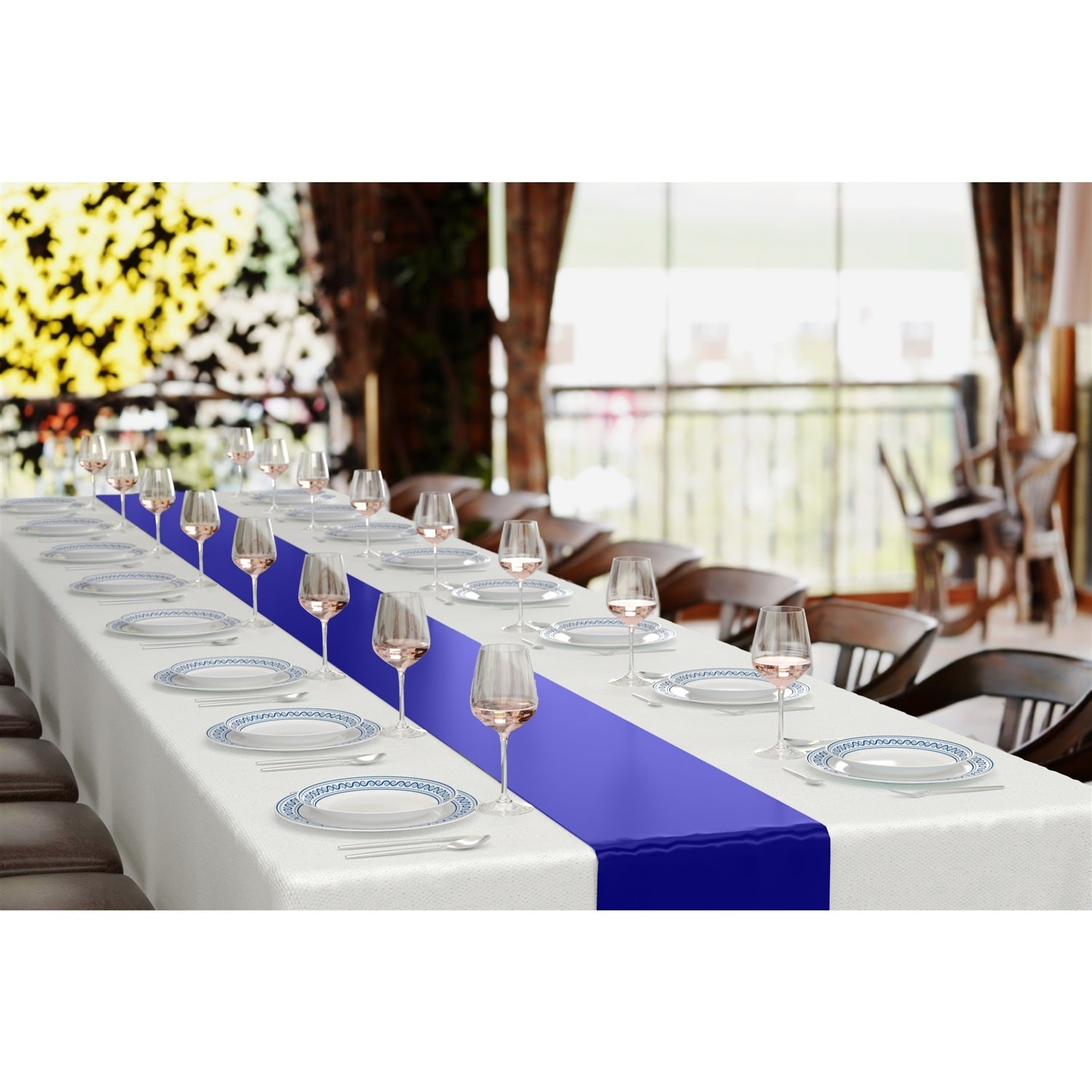 14 In. x 200 Ft. Navy Cut To Size Table Runner