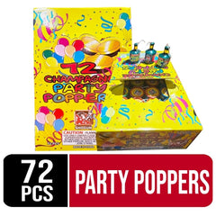 Classic Party Poppers | 72 Count