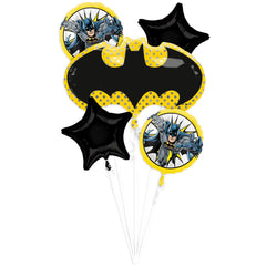 Dynamic Batman Foil Balloon Bouquet - 5 Piece Set - Pack of 3