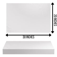 20 In. x 30 In. White Tissue Paper | 240 Sheets