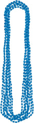 Royal Blue Metallic Bead Necklaces, 30-inch, 8-Pack - Pack of 6
