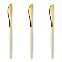 Trendables Knives Ivory/Gold | 40 Count