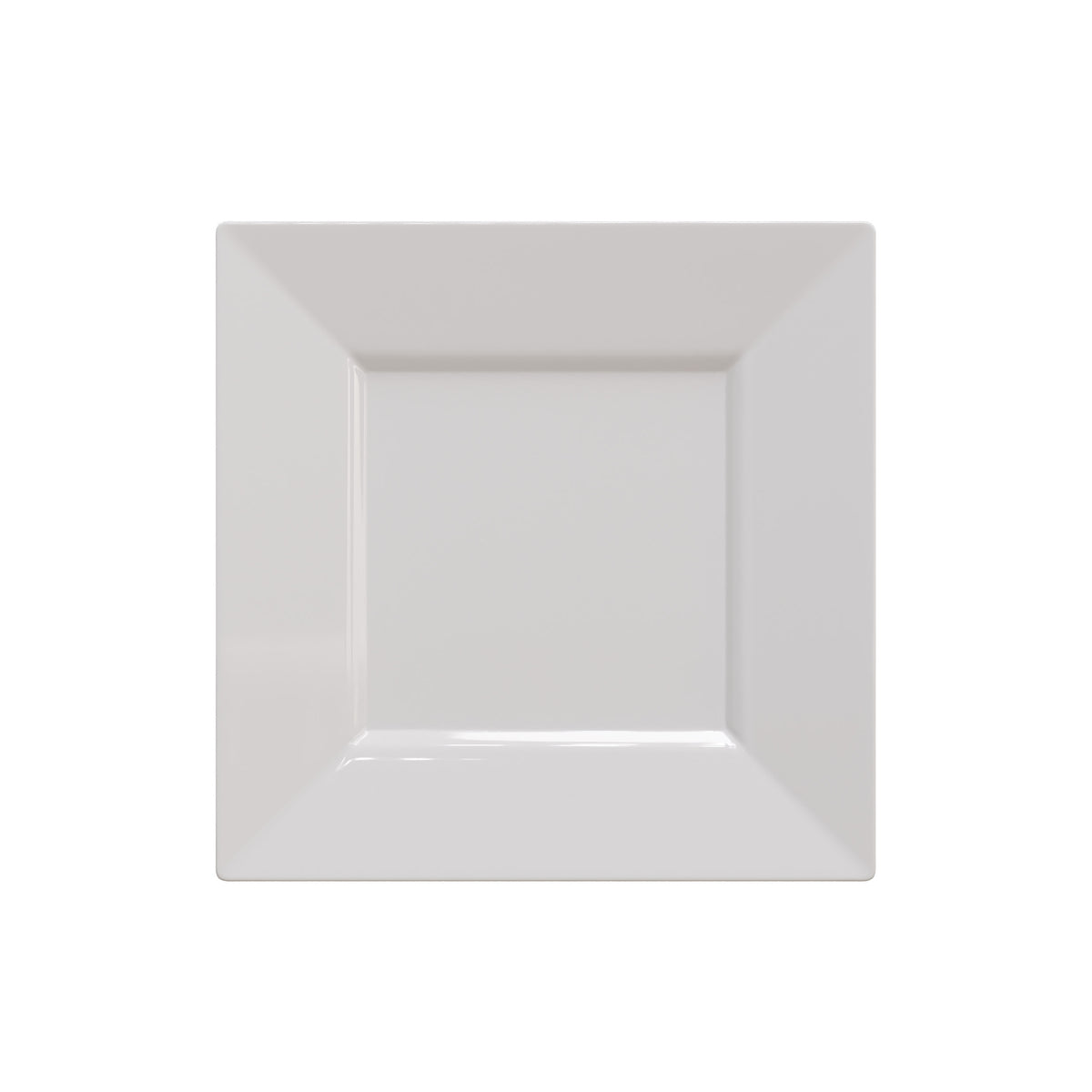 8 In. White Square Plates | 40 Count