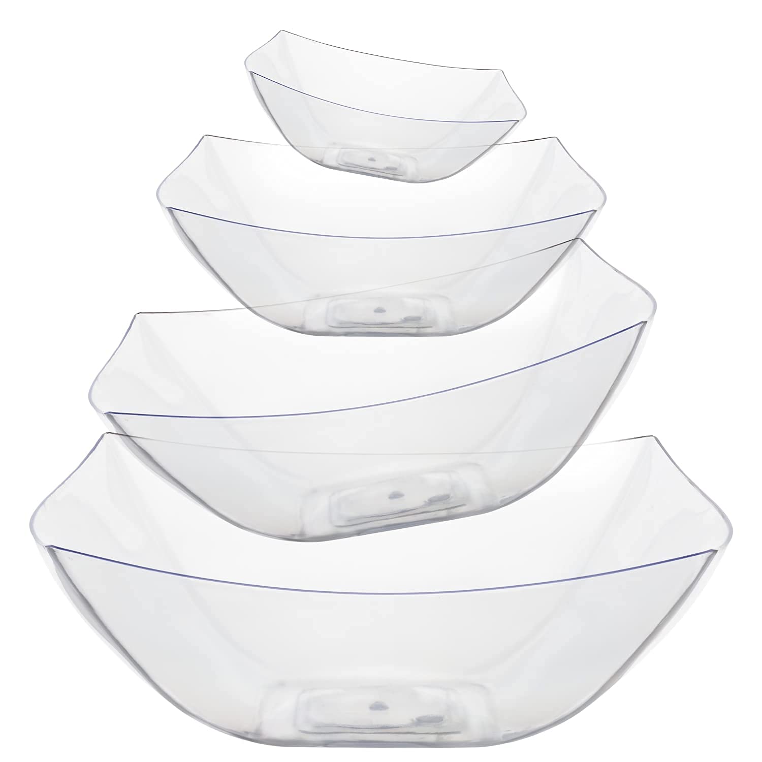 8 Oz. Clear Convex Bowls | 8 Count