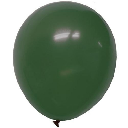 9 In. Dark Green Latex Balloons | 100 Count