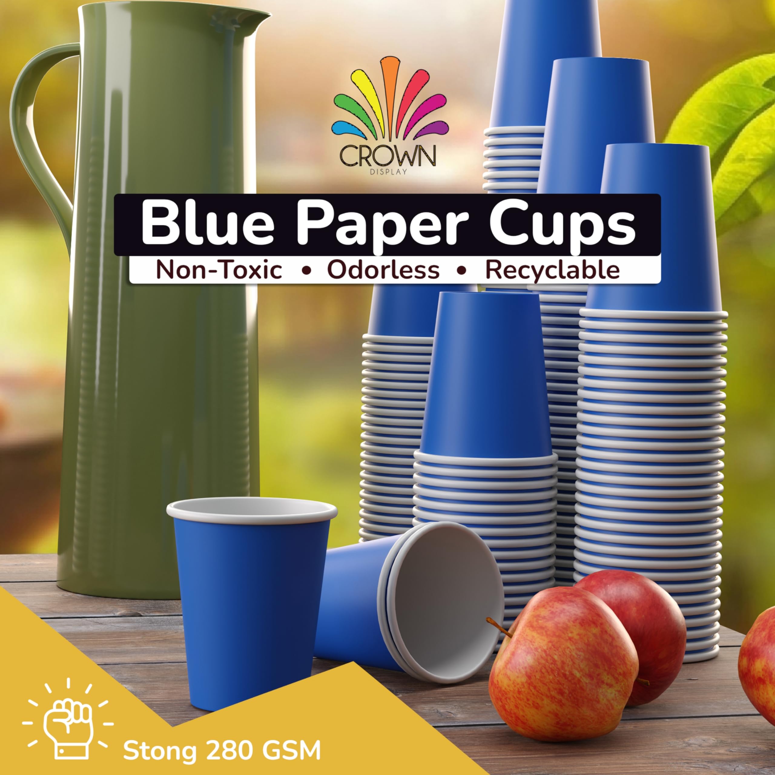 9 Oz. Dark Blue Paper Cups | 500 Count