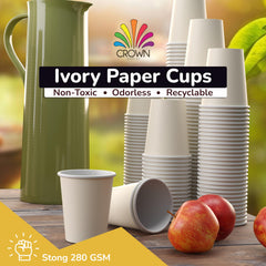 9 Oz. Ivory Paper Cups | 100 Count