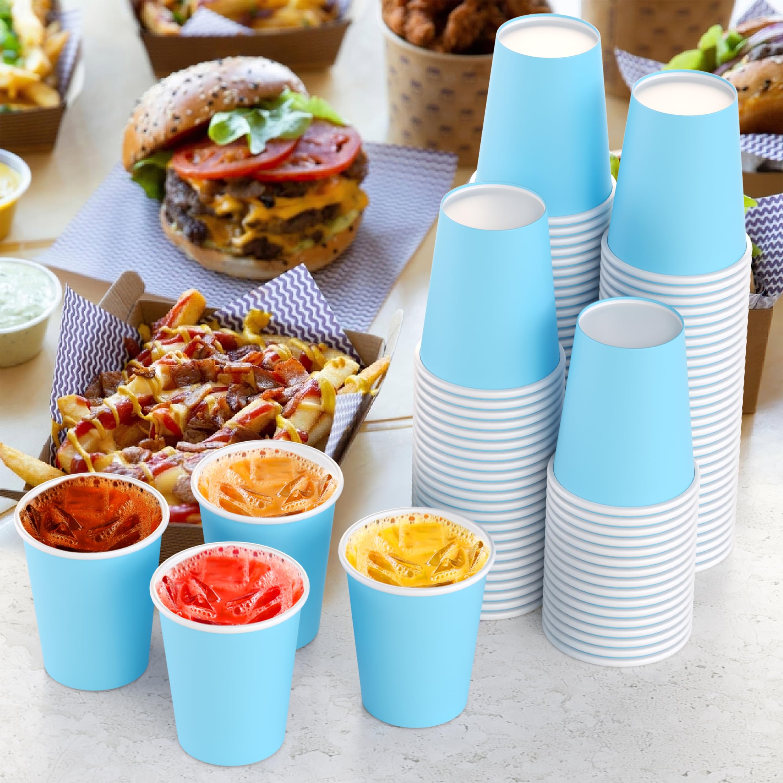 9 Oz. Light Blue Paper Cups | 500 Count