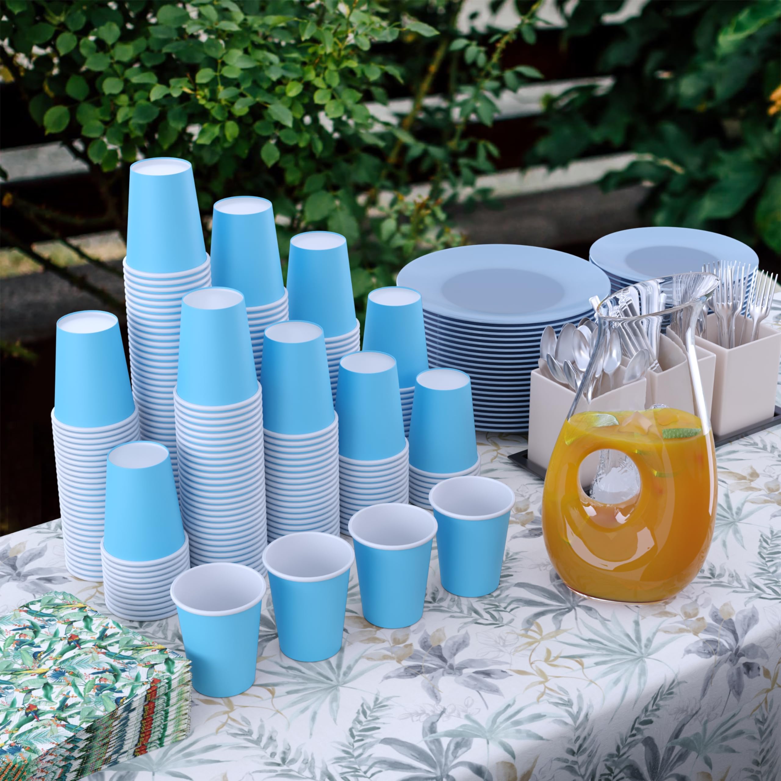 9 Oz. Light Blue Paper Cups | 500 Count