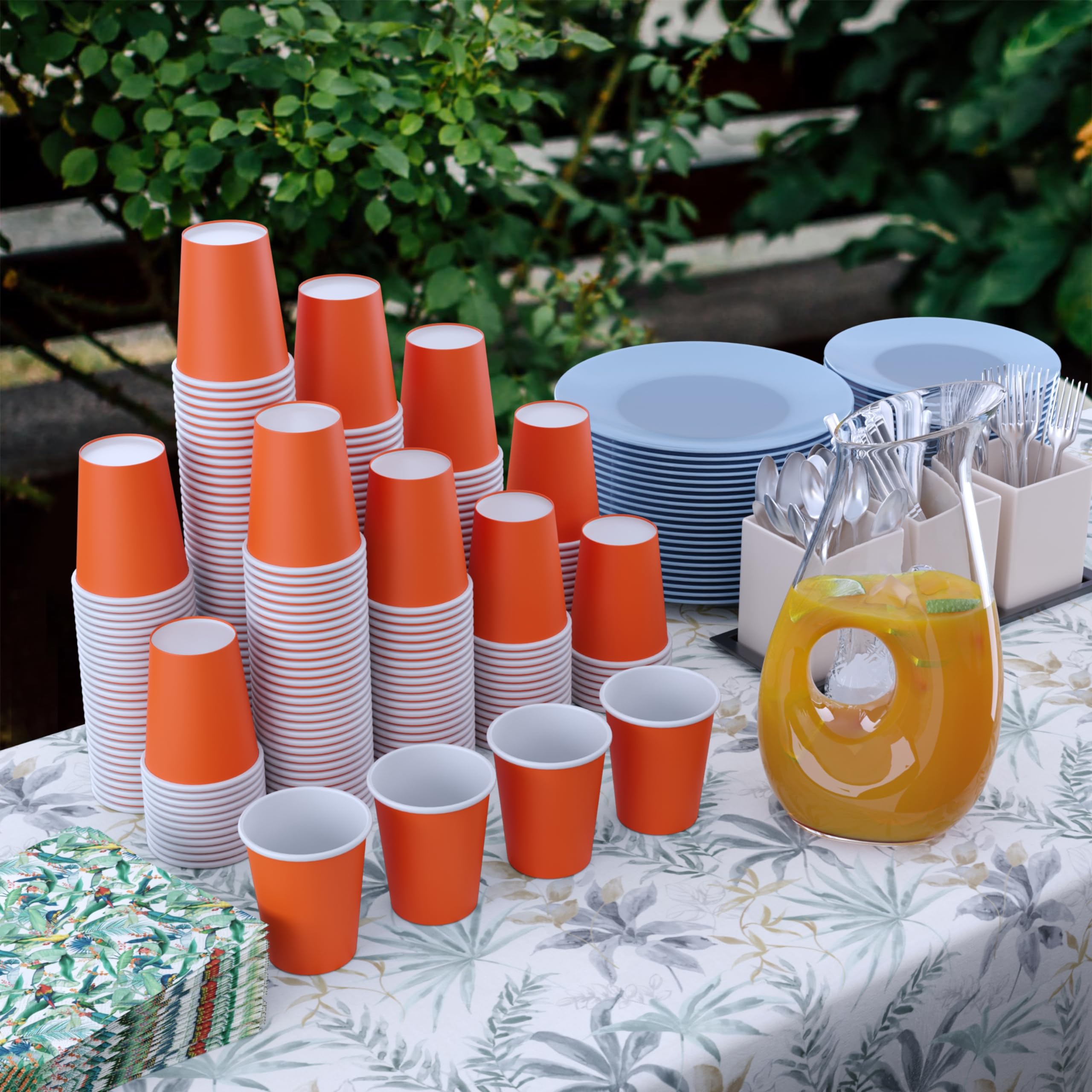 9 Oz. Orange Paper Cups | 500 Count