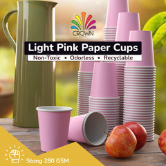 9 Oz. Pink Paper Cups | 100 Count