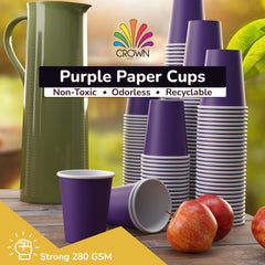 9 Oz. Purple Paper Cups | 100 Count