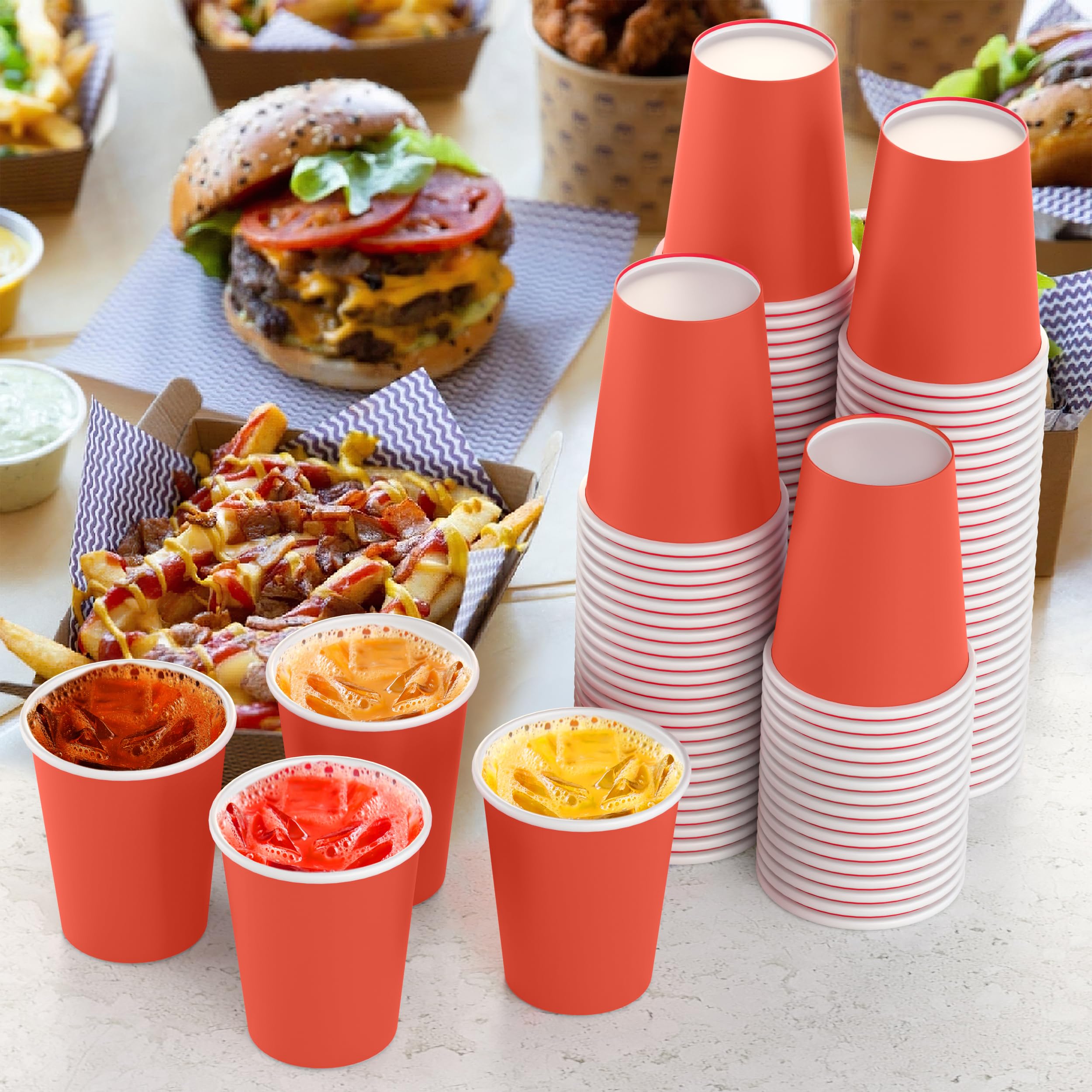 9 Oz. Red Paper Cups | 100 Count