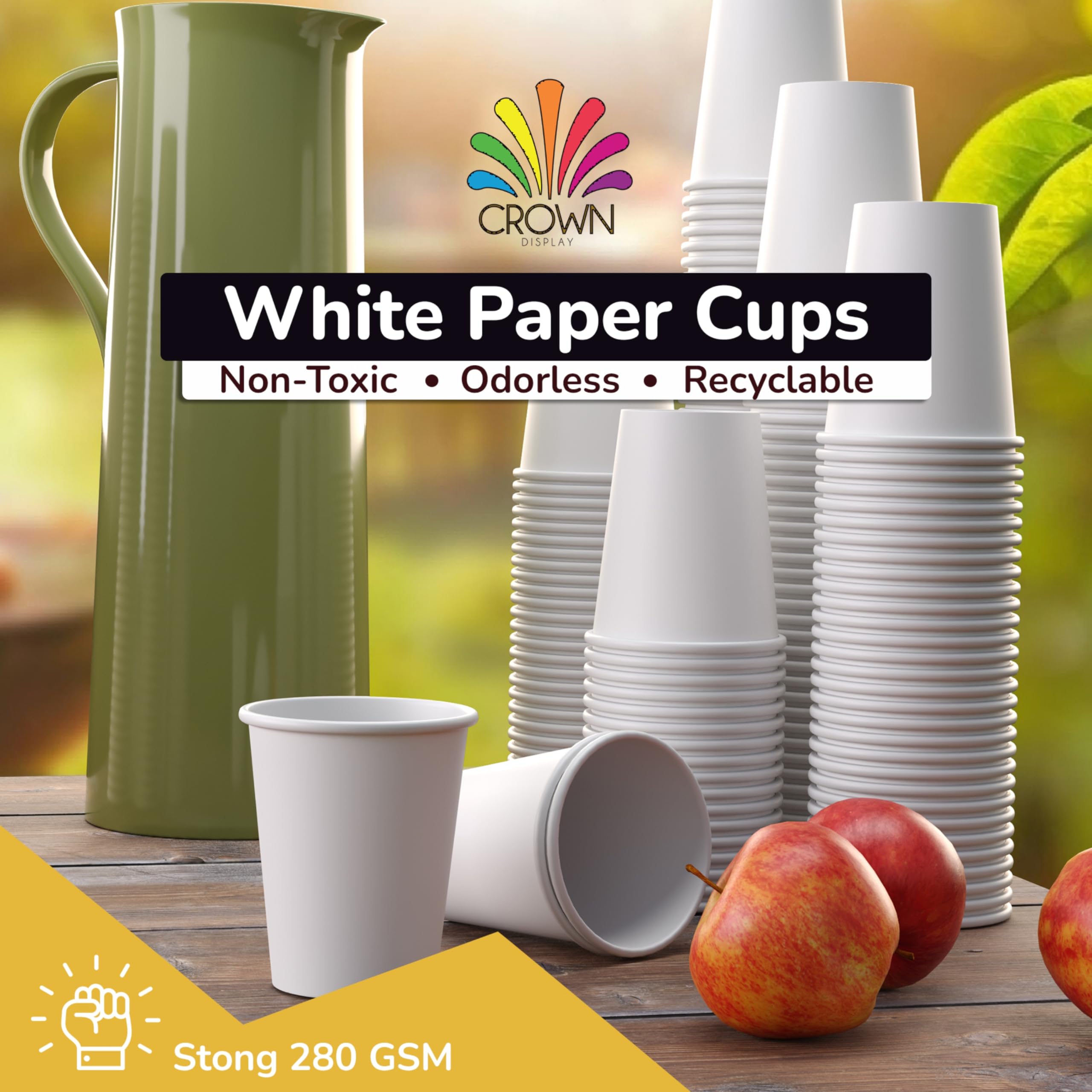 9 Oz. White Paper Cups | 500 Count