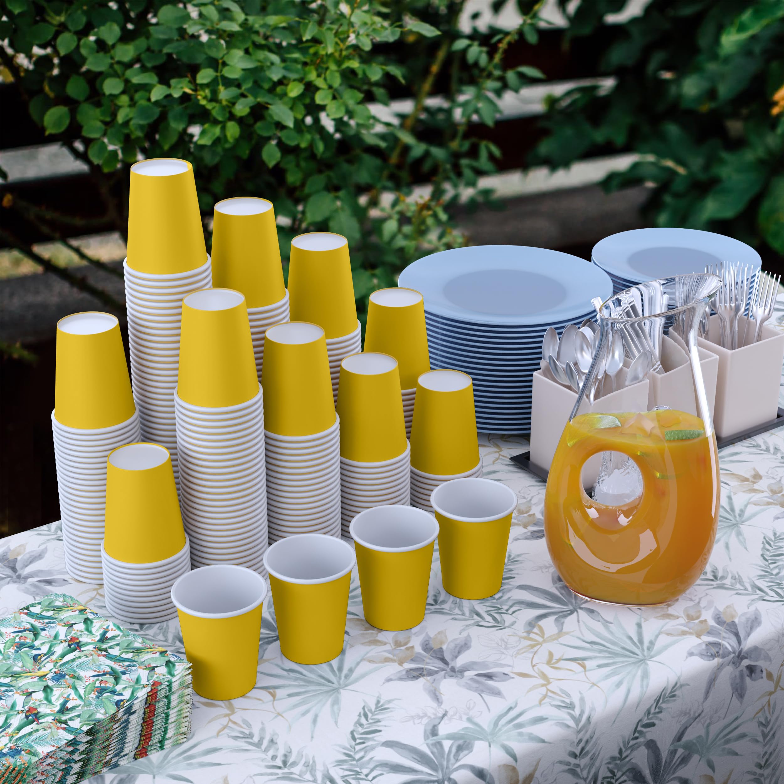 9 Oz. Yellow Paper Cups | 100 Count