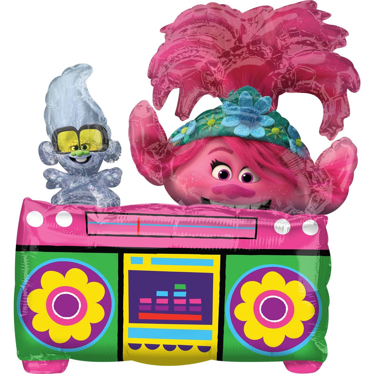 Trolls World Tour Foil Balloon Sitter - Case of 48