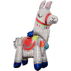 Whimsical Llama Foil Balloon Sitter - Pack of 2