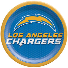 Los Angeles Chargers 9-inch Round Paper Plates, 18-ct - Pack of 6