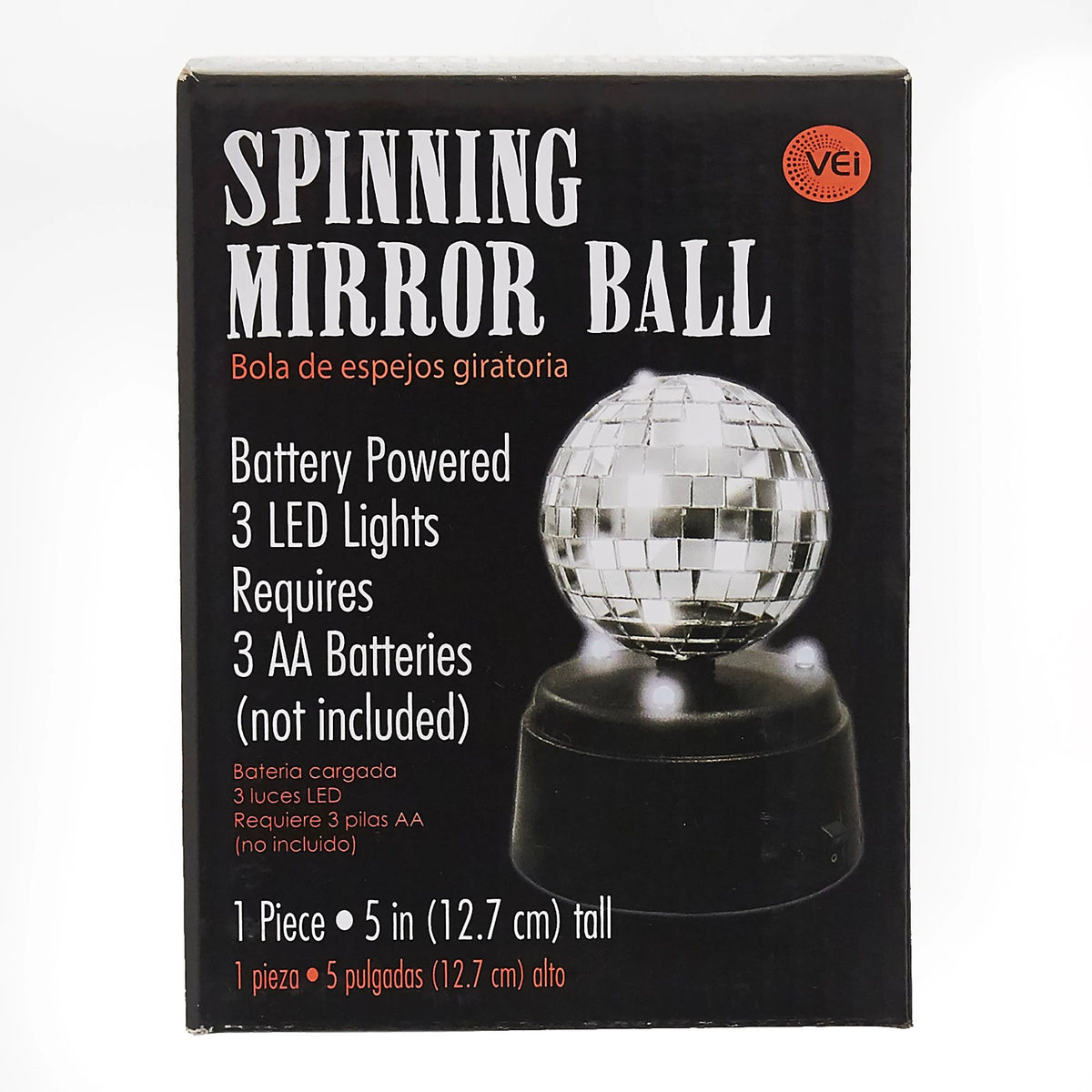 Mini Mirror Ball with LED Lights - Pack of 6
