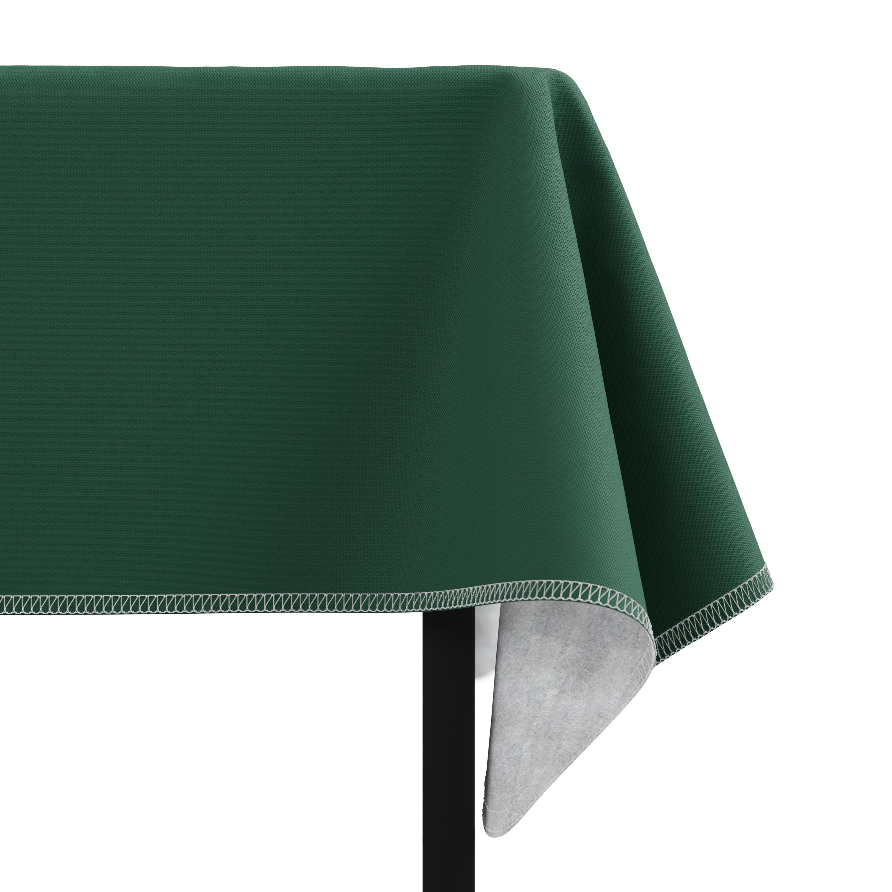 Dark Green Flannel Backed Table Cover 54 In. x 108 In. | 2 Pack